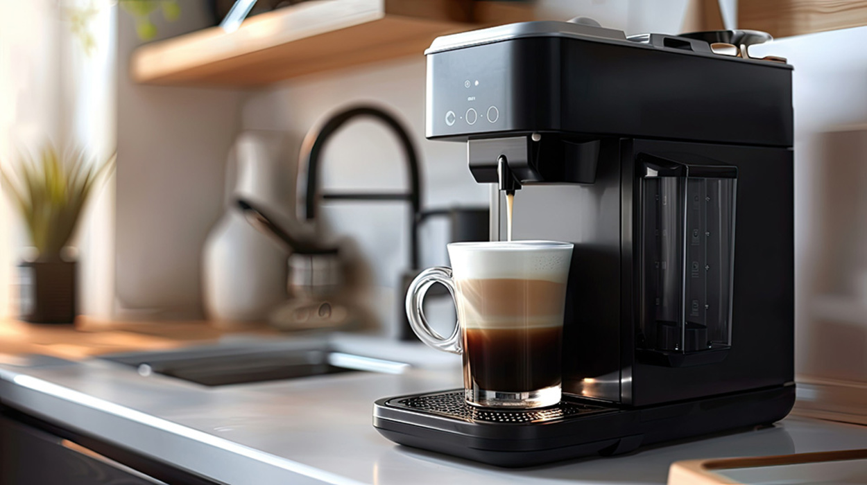 Kaffee&shy;maschinen bei Muster Elektro in Musterstadt